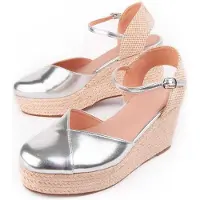 Montevita Wedge Espadrille Balenci3 Silver