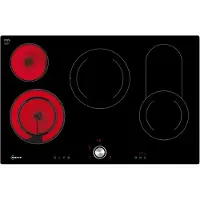 NEFF T18PT16X0 - Keramisk häll - 4 kokplattor - Fördjupning - bredd: 78 cm - djup: 50 cm - ramlös - svart