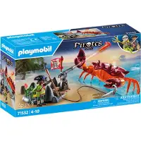 Playmobil 71532 Pirater: Gigantisk stridskrabba - Pirat mot massiv krabba med repkrokkanon, slingshot och rörliga klor