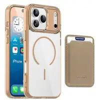 Mtp Products iPhone 17 Pro Max MagSafe-Skal med korthållare - Ökenguld / Genomskinlig