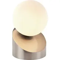 Nowa Sängbordslampa Alisa, Aluminium / grå / zink, Vardagsrum / matsal, Metall, Modern, Bordslampa