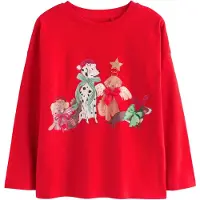 Next T-shirt ljusgrå / ljusgrön / ljusrosa / röd