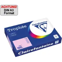 Clairefontaine 160g A3 papper | ljusrosa | 2638PC | 250 ark