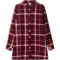 Sheego Blus grå / vinröd