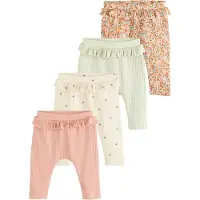 Next Leggings kräm / pastellgrön / mörkorange / gammalrosa