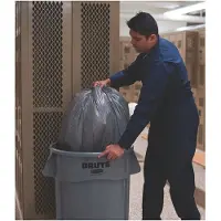 Rubbermaid Affaldsbehållare Brute 38 ltr. Ø397x435 mm grå (karton á 6 stk.)