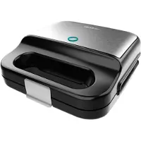 Cecotec Rock'nToast 4in1 - Smörgåsgrill/våffeljärn/grill - 1 kW - rostfritt stål