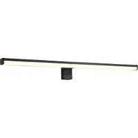 TRIO Lighting Vägglampa Lino, Svart, Badrum, Aluminium / grå / zink, Modern, Vägglampa, sänglampa, sänglampa vägg