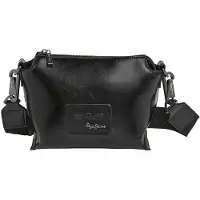 Pepe Jeans för kvinnor. PL0300010 Edith Glossy svart messengerväska (OSFA), Casual, Polyuretan