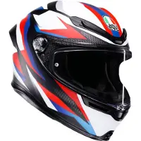 AGV K6 S Timewarp Integralhjälm Matt/Svart/Röd/Blå L Unisex sort