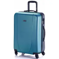 Itaca unisex. 71160-06 Hard Travel Case 4 Wheels Medium Trolley Medium 71160 Blue -65x44x24cm (OSFA), Casual, ABS / Polycarbonate, Turquoise