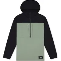 Mons Royale Offgrid Merino Fleece 1/2 Zip, Tröja, Herr, Grön/Svart