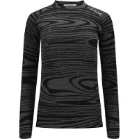 Aclima Women's WarmWool Crewneck Black Motion