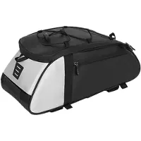 Lixada Cykelväska Baklucka Stor Kapacitet Reflex Cykel Bakpakethållarväska Multifunktionell Cykelpackväska Silver Grey