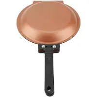 TOMTOP JMS Dubbelsidig Non-stick Vändstekpanna Äggpannkaksmaskin Hushållsköksredskap brown