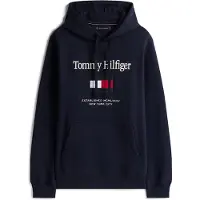 Tommy Hilfiger Logo Embroidery Fleece Hoody