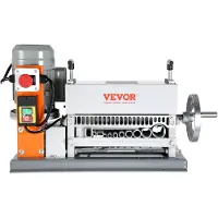 Vevor Automatisk avisoleringsmaskin, 1,5 mm-40 mm elektrisk motoriserad kabelskalare, 370 W, 26,8 m/min trådskalare med extra manuell vev, 11 kanaler för återvinning av kopparskrot