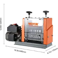 Vevor automatisk avisoleringsmaskin, 1,5 mm-25 mm elektrisk motoriserad kabelskalare, 60 W, avskalare med synlig avisoleringsdjupsreferens, 6 runda och 1 plana kanaler för återvinning av kopparskrot