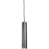 QAZQA Smart design pendellampa svart inkl. WiFi GU10-ljuskälla - Tuba Small