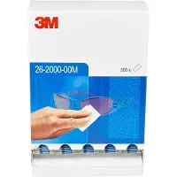 3M Rengöringsservetter 26-2000-00 imskydd antistatisk vit förp. 500 st