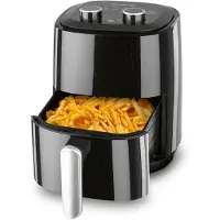 DS Produkte Heißluft-Fritteuse Mechanisch 3,1l Varmluftsfritös 3.1 l 1350 W Svart