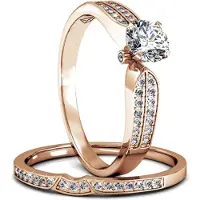 MYC Paris Empress Ring - Rose Gold och Crystal