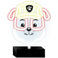 Spin Master PAW PATROL LED-neonlampa på stativ för barn Paw Patrol-Rubble