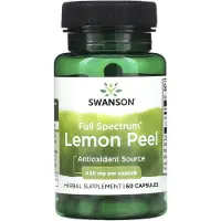 Swanson Health , Full Spektrum Lemon Skal, 400 mg, 60 Kapslar