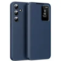 Mtp Products Samsung Galaxy A16 Smart Clear View Flip Skal med kortplats - Safir