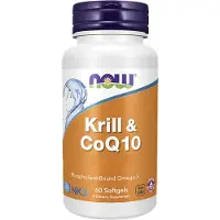 Now , Krill & CoQ10, 60 Softgels