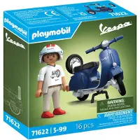 Playmobil Cars 71622 1969 Vespa 150 Sprint Veloce Blue Faithful Model fr samlare och fans Inkluderar mngsidiga tillbehr och lstagbart reservh
