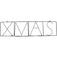 Luca Lighting Jul vägglampa svart XMAS inkl. LED med timer IP44 - Yoro