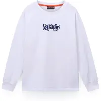 Napapijri T-shirt 'Fiemme' marinblå / gul / vit