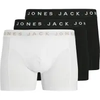 Jack & Jones Boxershorts 'JACBENNETT' beige / svart / vit