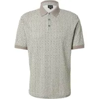 Armani Exchange för män. XM002015AF10366F0143 Cream allover grå polotröja (L), Casual, Bomull, Kort ärm