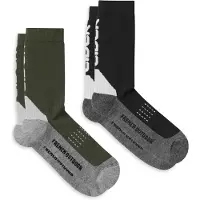 Eider - Vandringskläder - Mid-cut Socks Pack Khaki/Black för UnisexUll - Storlek 39-41