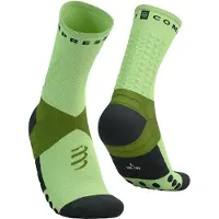 Compressport Ultra Trail Socks V2.0 Green Black, Size Size 1
