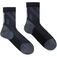 Nnormal - Trail running kläder - Race Sock Low Cut Black för Unisex - Storlek M - Svart