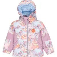 Roxy - Skidjackor barn - Snowy Tale Jacket Coral Chic Papercut för Unisex - Barnstorlek 2 år - Rosa