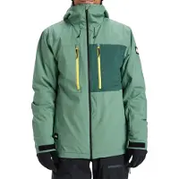 Quiksilver - Skidjackor - Sycamore Solid 20k Jacket Dark Ivy för Unisex - Storlek L - Khaki