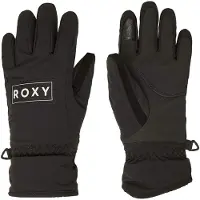 Roxy - Skidhandskar barn - Freshfield Girl Gloves Black för Unisex - Barnstorlek M - Svart