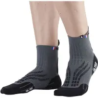 Monnet - Trail running kläder - Socquette Trail Run Ultra Gris/Noir för Unisex - Storlek 39-40 - Grå