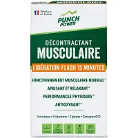 Punch Power - Mat/hydrering - Decontractant Musculaire Flash 20 Comprimés för Unisex - Grön