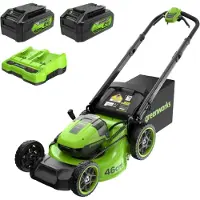 Greenworks Batteridriven gräsklippare självgående MO48L424-01;2x24 V; 2x4,0 Ah batt.