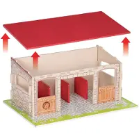 Papo Häststall - 40 x 18 x 27 cm - - One Size - Leksaksfigur