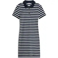 Tommy Hilfiger 1985 Slim Pique Kortärmad Kort Klänning