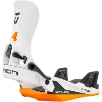 Union - Snowboardbindningar - Atlas Step On White Orange för Unisex - Storlek 47-48 - Vit