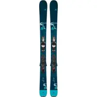 Dynastar - Skidpaket (skidor + bindning) - Lemon Girl + Kid 4 GW 2027 för Unisex - Barnstorlek 122 cm - Blå