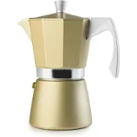 Jamon Kaffebryggare - IBILI - Evva Golden - 12 Koppar - 600 ml - Gjutaluminium - Induktion grå