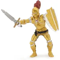 Papo Guld Riddare - H: 9 cm - - One Size - Leksaksfigur